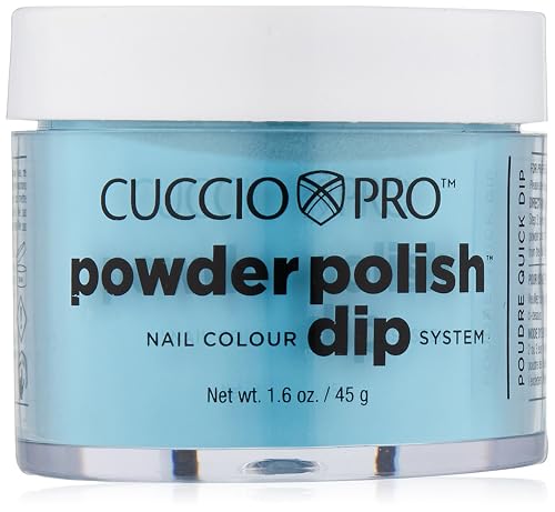 Cuccio Colour Powder Nail Polish, Caribbean Sky Blue, 2 Ounce Beauty & Personal Care Cuccio