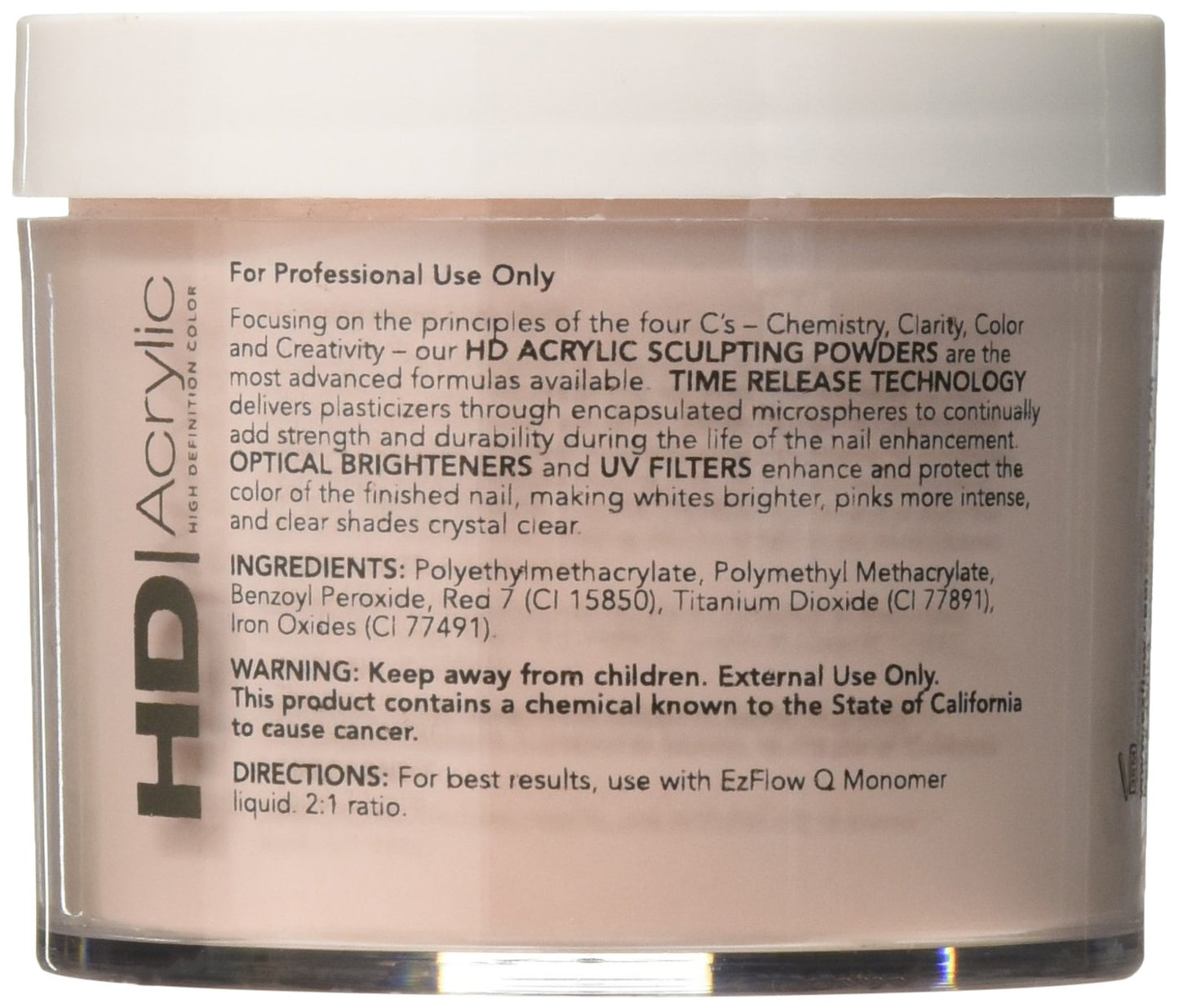 EZ Flow High Definition Cover Pink Powder False Nails, 4 Ounce