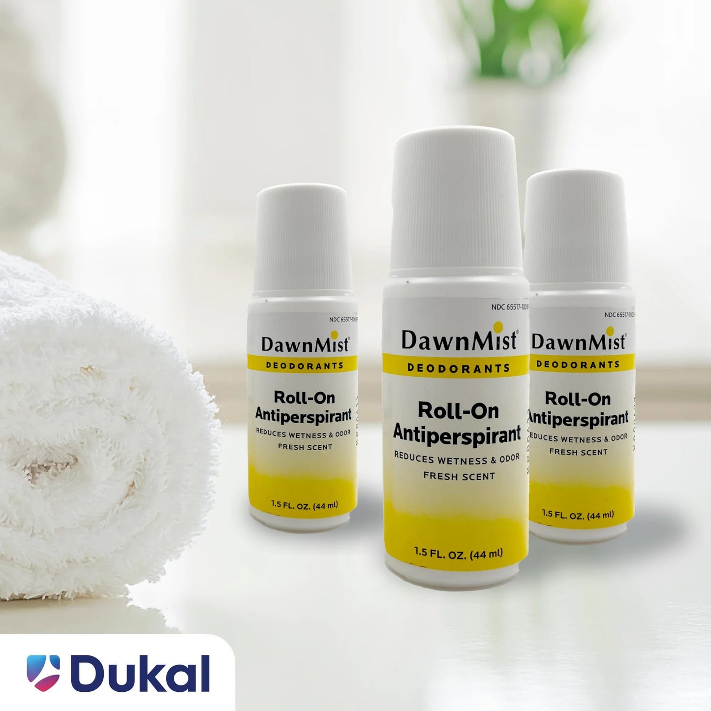 Dukal RD15 DawnMist Roll On Antiperspirant & Deodorant, Fresh Scent, Travel Size, 1.5oz,12 pack Beauty and Personal Care DawnMist