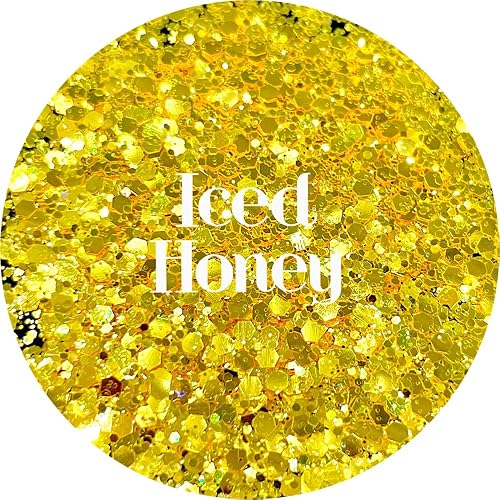 Yellow Polyester Glitter | Craft Glitter | Glitter for Arts & Crafts | Tumblers | Cosmetics | Nails | Epoxy Resin Art | Slime | DIY | Body Glitter | 1