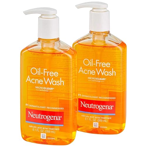 Neutrogena Oil-Free Acne Wash 9.10 oz (Pack of 4)