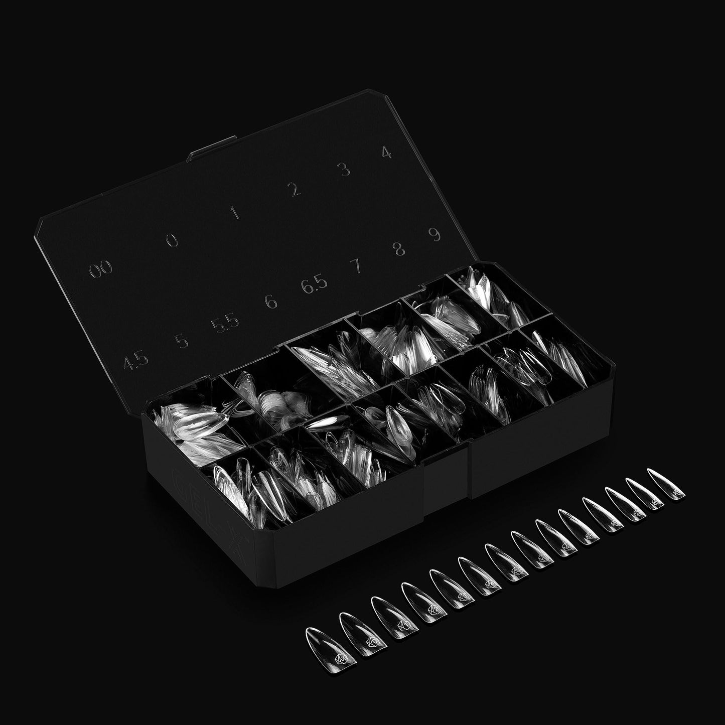 Apres Gel-X® Almond Box of Nail Tips | 280 Gel-X Tips, Soft Tips, 14 Sizes 00-9 | Half-sizes Included (Natural Almond Long, 280 Count) Beauty & Personal Care APRÉS