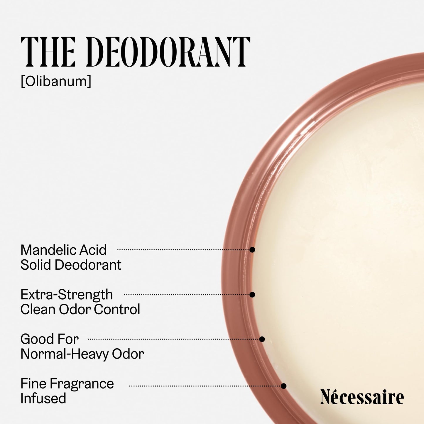 Nécessaire The Deodorant Olibanum | Natural Aluminum Free Deodorant For Women & Men. Extra Strength Treatment with Mandelic Acid. Free of Baking Soda Beauty and Personal Care Nécessaire