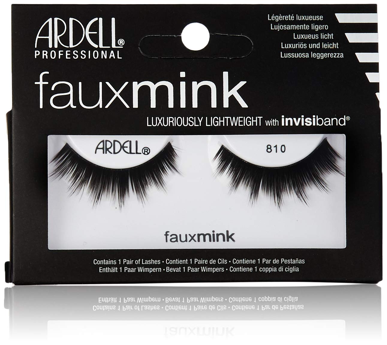 Ardell Faux Mink #810 Black Lashes (6 Pack)