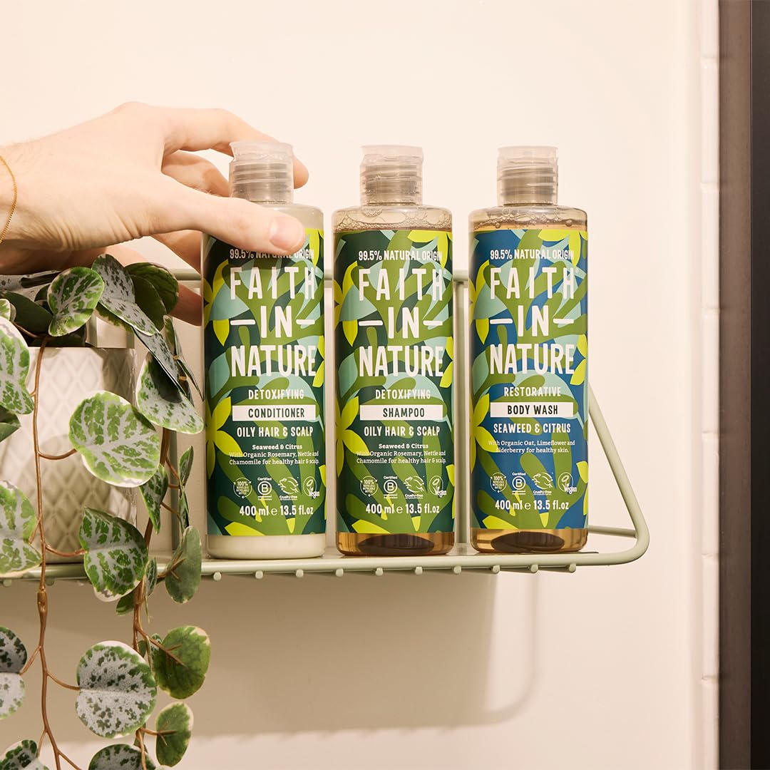 Faith In Nature Seaweed & Citrus Shower Gel & Foam Bath, 13.5 Oz