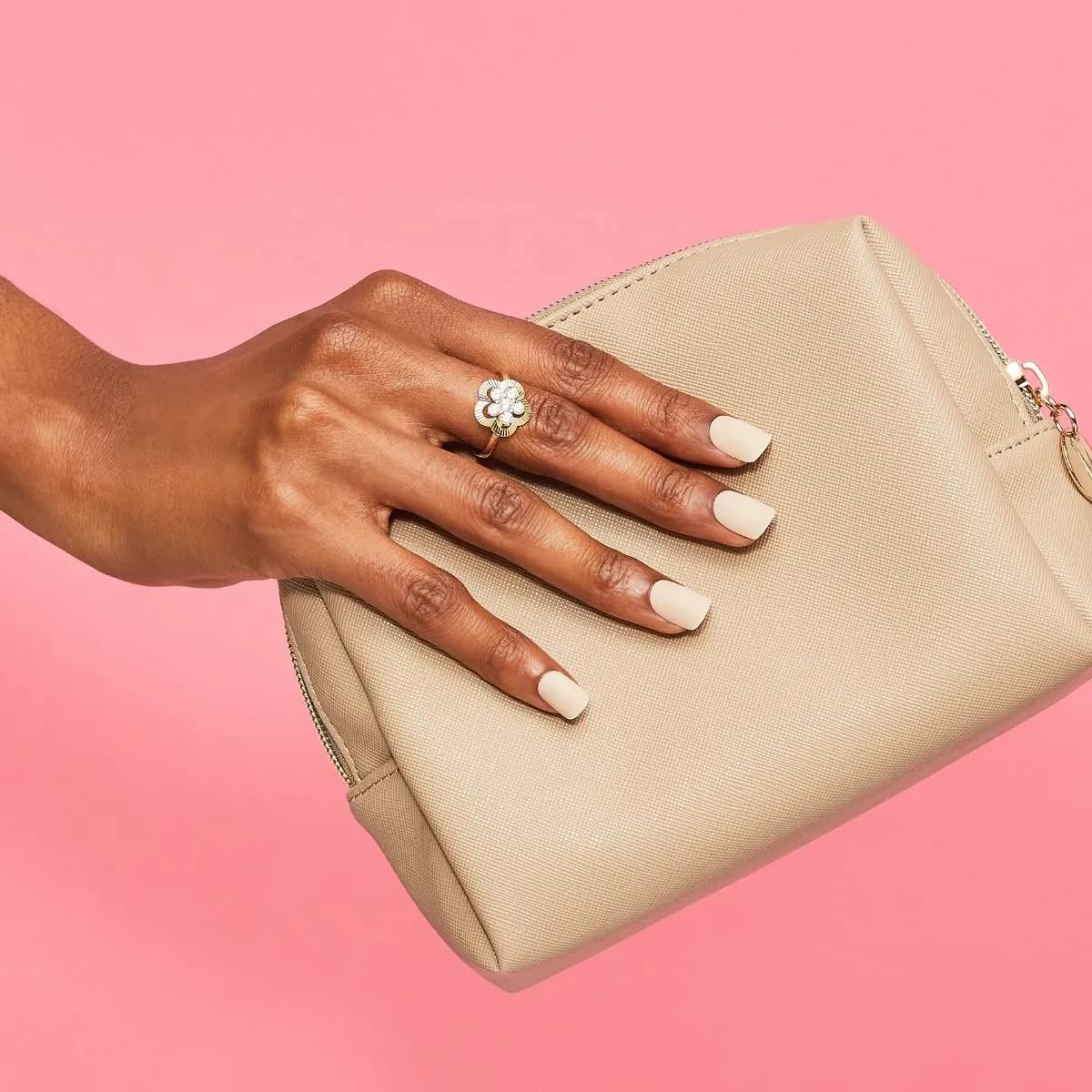 imPRESS KISS Color Press-On Manicure Fake Nails, Perfect Timing - Short Length, Matte, Polish-Free Solid Color Mani, Includes Prep Pad, Mini File Beauty & Personal Care imPRESS