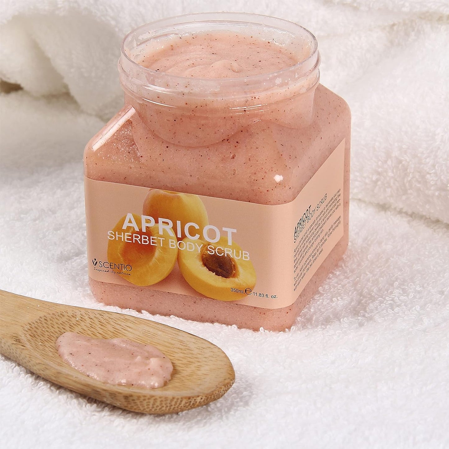 SCENTIO APRICOT ANTI-AGING SHERBET SCRUB 350 ML.