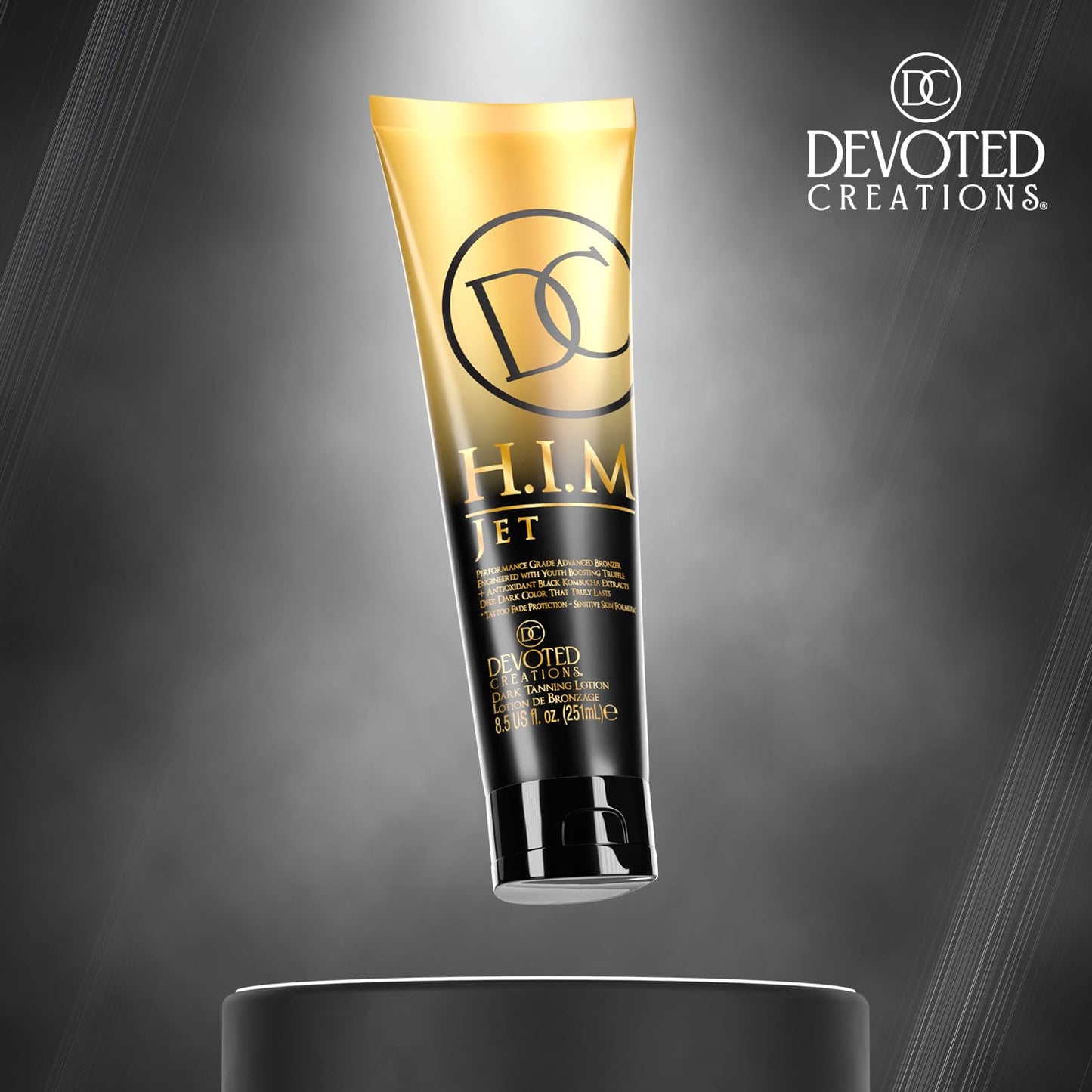 Devoted Creations HIM Jet - Performance Grade Ultra Rich Triple Bronzer Dark Tanning Lotion