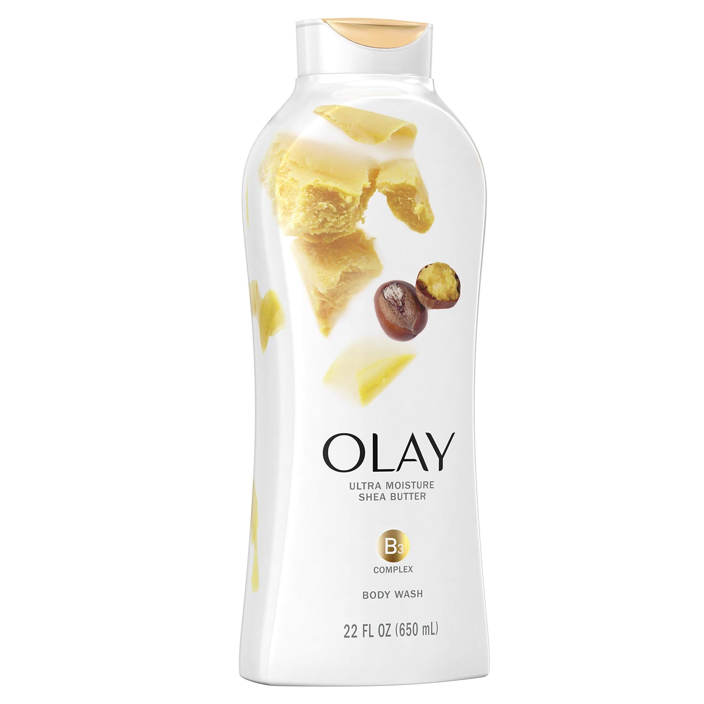 Olay Body Wash Ultra Moisture Shea Butter 22 Ounce (650ml) (6 Pack)