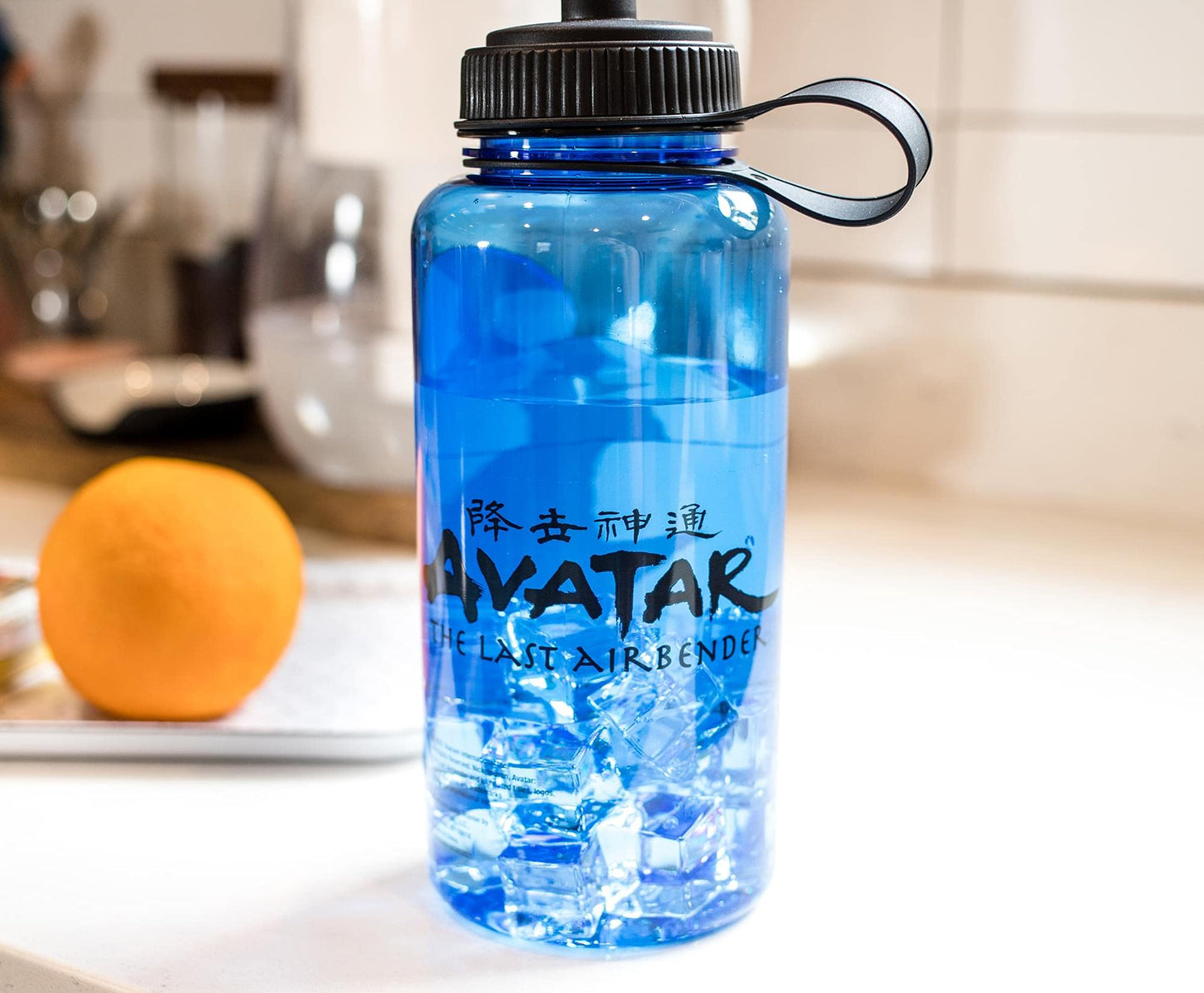 Avatar: The Last Airbender Appa Paw Up 33-Ounce Sports Water Bottle | BPA-Free Plastic Water Jug With Spout Lid | Hydration For Outdoor Activities