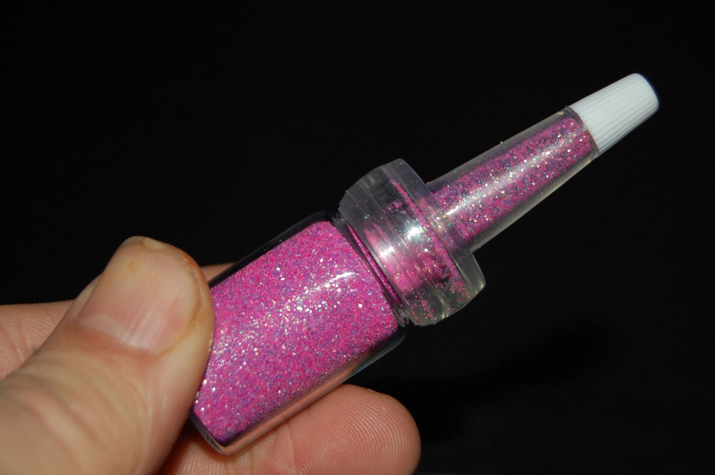 UV Blacklight Reactive Cosmetic Face & Body Glitter Powder (10 Gram Jars) (UV Neon Purple)