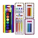Pride Assortment Body Paint Palette, Hair Chalk, and Tattoo Pens