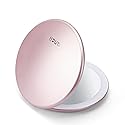 Fancii Taylor LED Lighted Travel Makeup Mirror, Rechargeable with 10x/1x Magnifying & 3 Light Settings - Compact, Portable, Large 5” Wide Hand Mirror