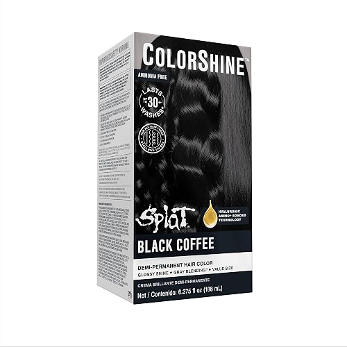 Splat ColorShine Demi-Permanent Hair Color, Black Coffee