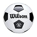 WILSON Traditional Soccer Ball - Size 5, Black/White
