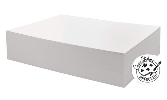 UCreate Watercolor Paper, White, Bulk, 90lb., 9" x 12", 250 Sheets