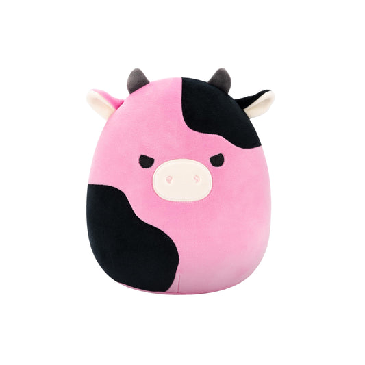 Squishmallows Original 8in Pollyanna The Black and Pink Cow - Official Jazwares Plush (Little)