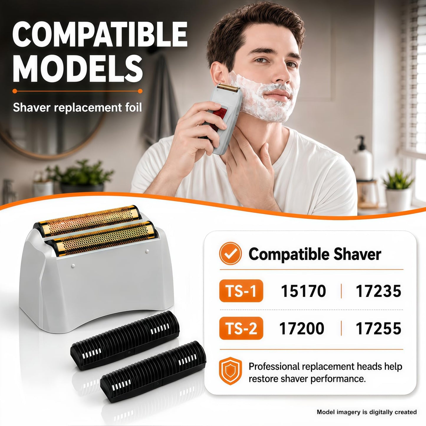Shaver Replacement Pro Foil & Cutter,Compatible with Andis TS-1 Shaver Head Beauty and Personal Care AIJALY