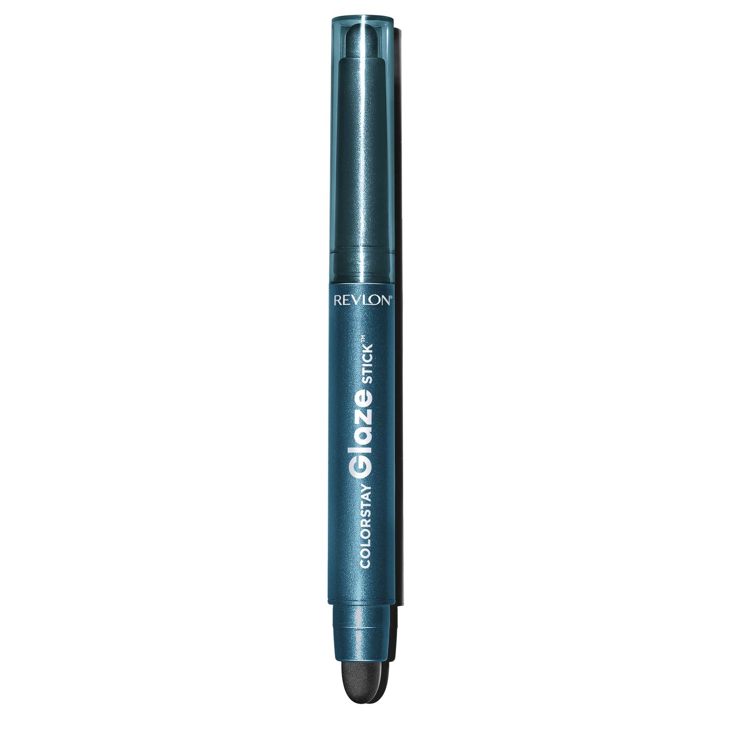 REVLON ColorStay Glaze Stick Eye Shadowliner, Longlasting Shimmer Cream Shadow and Liner Makeup in Blue, 875 Sapphire, 0.037 oz