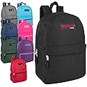 Adventure Trails Bulk Backpacks Classic 17 Inch Backpacks for Boys and Girls - Case Pack of 24 Wholesale Backpacks in Bulk for Kids, School, Adults