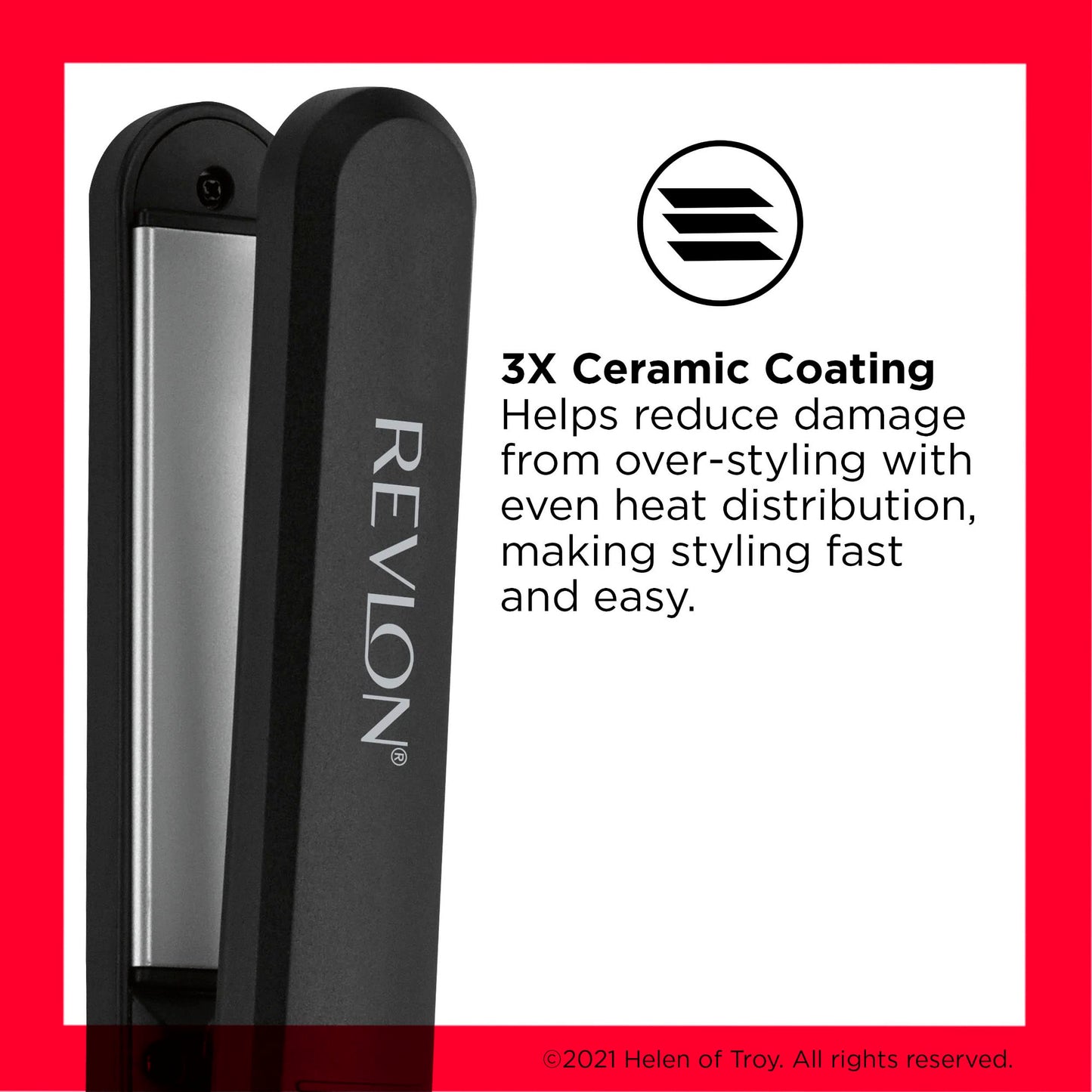 REVLON Perfect Heat Ceramic Digital Flat Iron, 1 inch