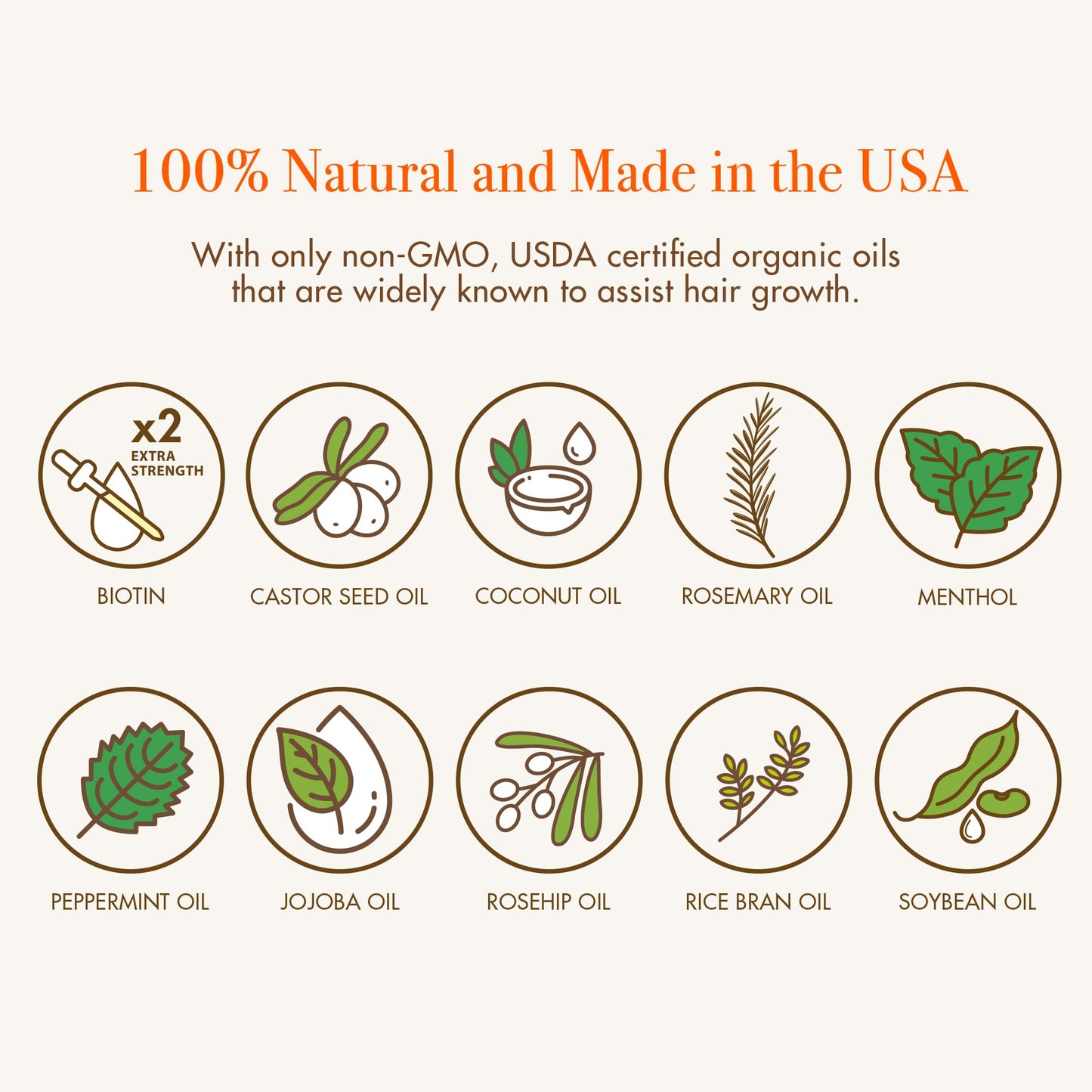 Red By Kiss Growth MD Strengthening Hair Oil with Biotin Rosemary for Hair Growth & Thinning, Cooling Scalp Treatment, Strengthens & Thickens Hair