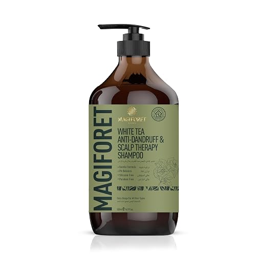 MagiForet Anti-dandruff & Scalp Treatment Shampoo 500ml For Dry, Flaky scalps, Help Clear Flakes, Leave Dry, Itchy Scalps Feeling Soothed