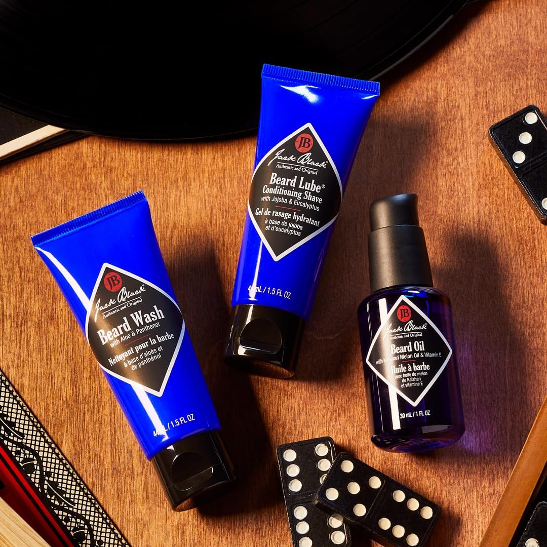 Jack Black Beard Grooming Kit - Travel Size Mens Beard Kit Gift Set