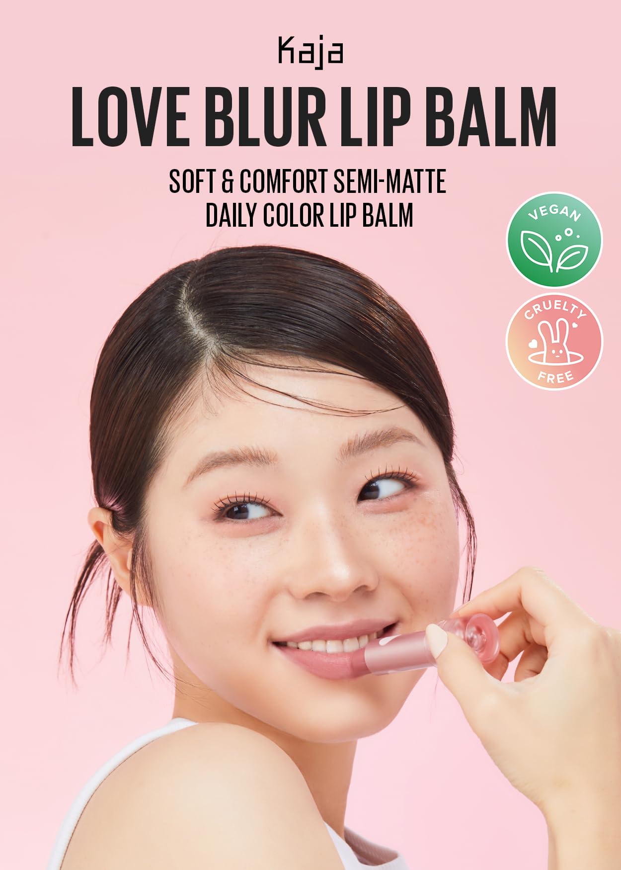 Kaja Love Blur Lip Balm - 03 Tangy Love - Soft & Comfort Semi-Matte Blurring Daily Color - Shea Butter, Avocado Oil, Citrus Unshiu Peel Extract Beauty and Personal Care Kaja