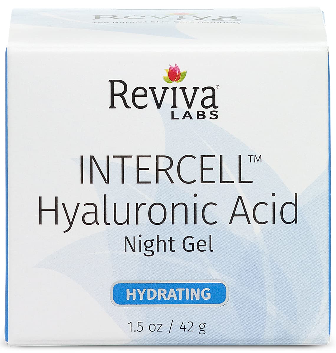 Reviva Intercell Night Face Gel With Hyaluronic Acid, Increase Skin Moisture - 1.25 Oz