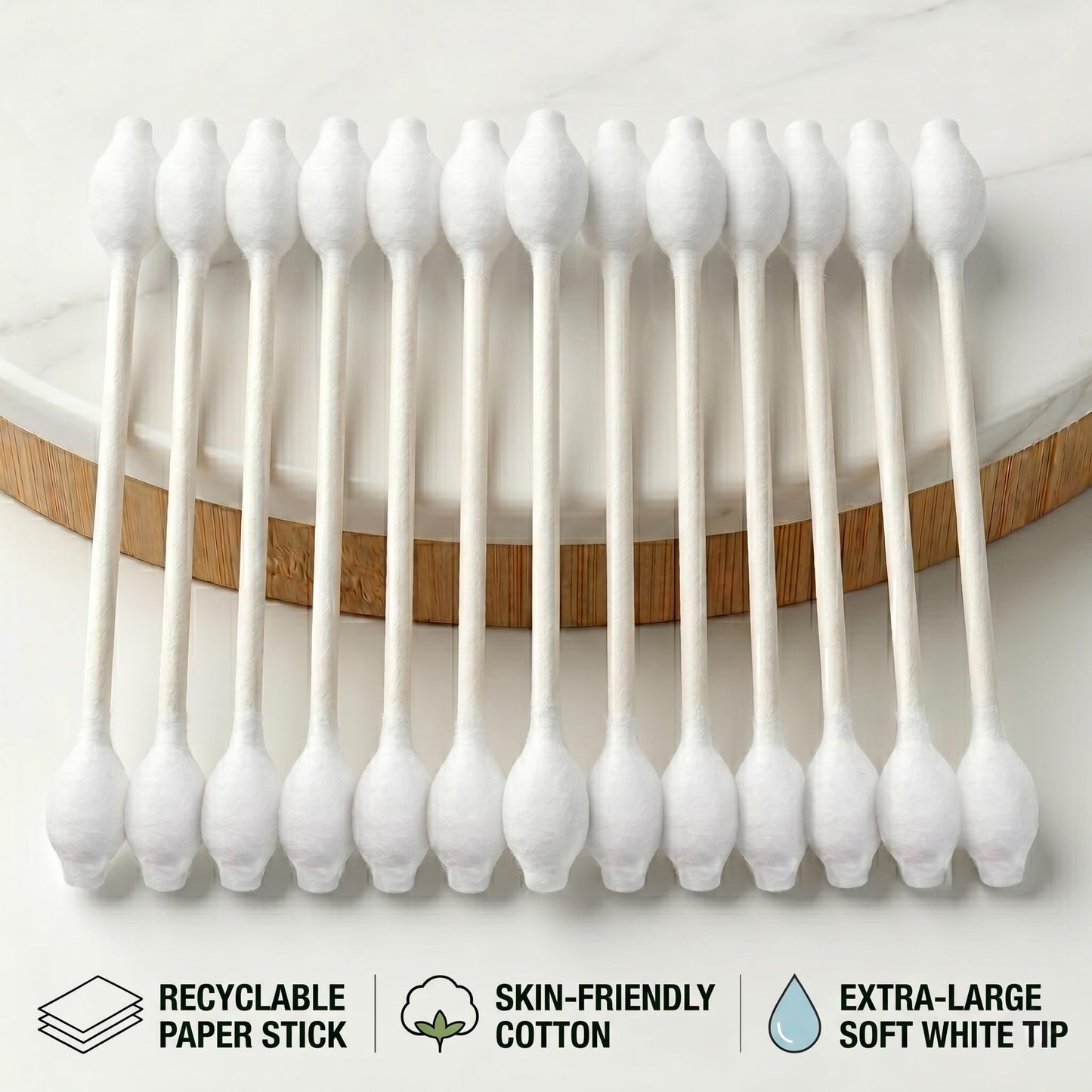 400pcs CGR Baby Safety Cotton Swabs with Large Tips for Newborn Babies Kids Beauty and Personal Care CGR
