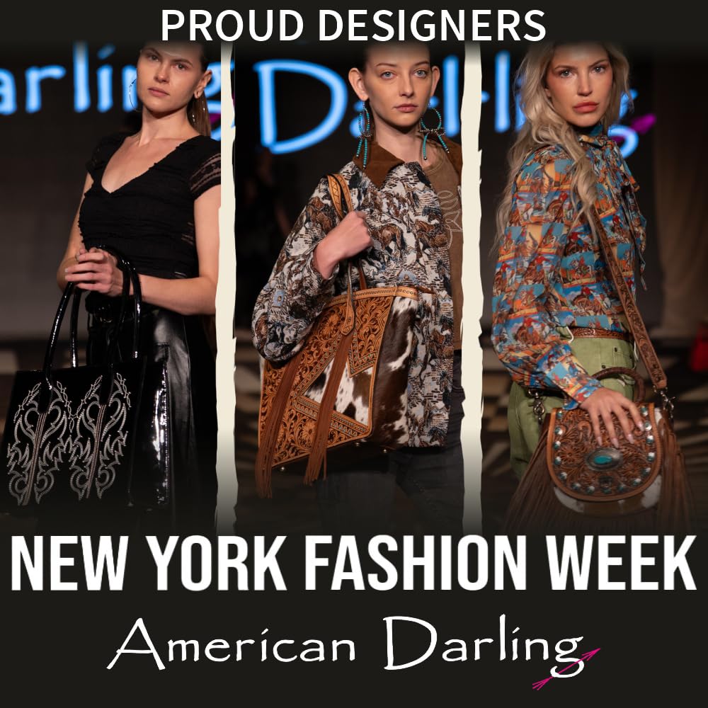 American Darling Backpack Hair on Genuine Leather Western Women Bag | for Laptop School Purse Travel