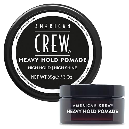 American Crew Men's Hair Pomade, Like Styling Gel with Heavy Hold & High Shine, Stocking Stuffer for Him, 3 oz