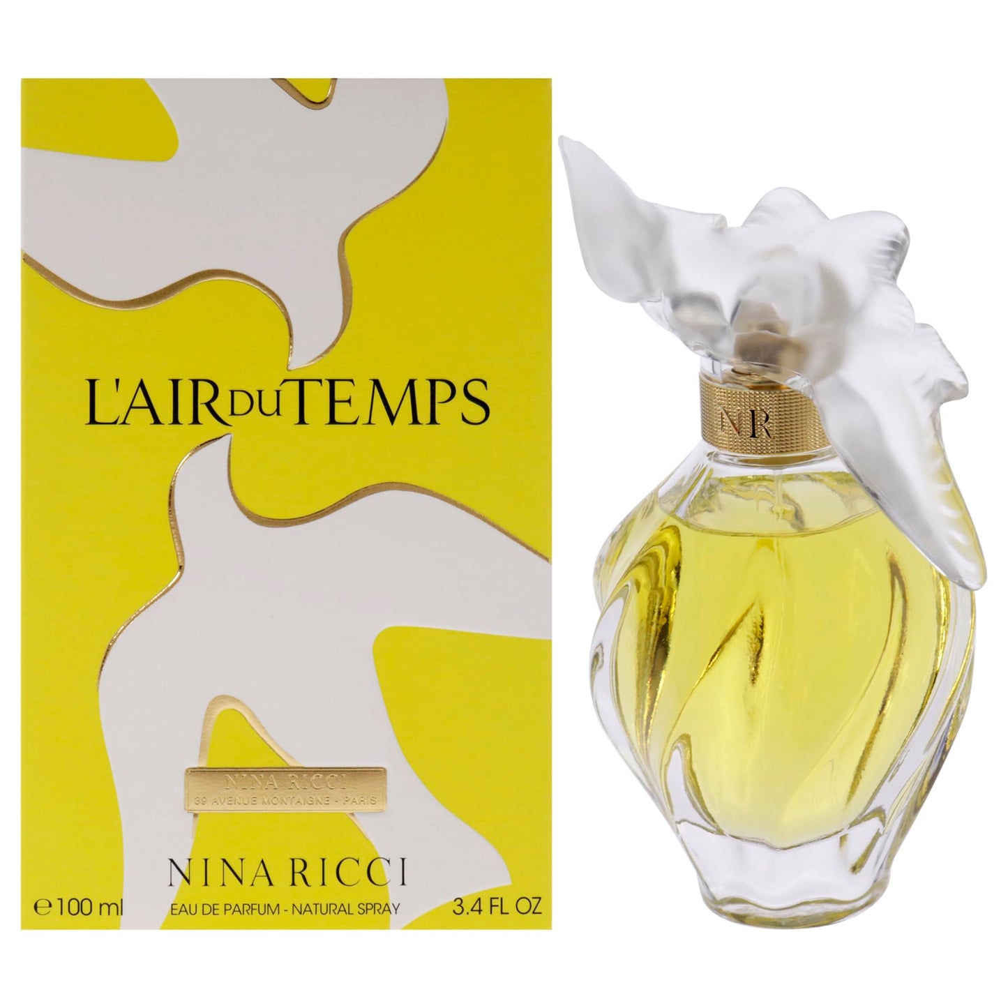 Nina Ricci L'Air Du Temps Eau De Parfum Spray, 3.4 Ounce