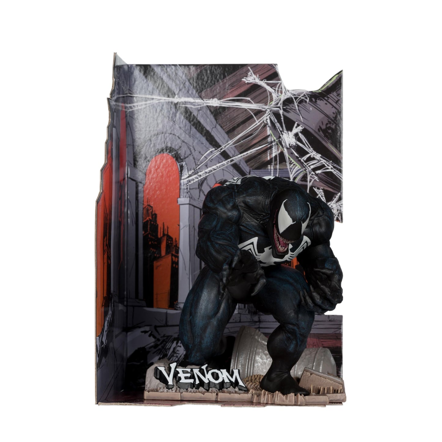 McFarlane Toys - Marvel Venom 1:10th Scale Collectible with Scene (The Amazing Spider-Man #316)