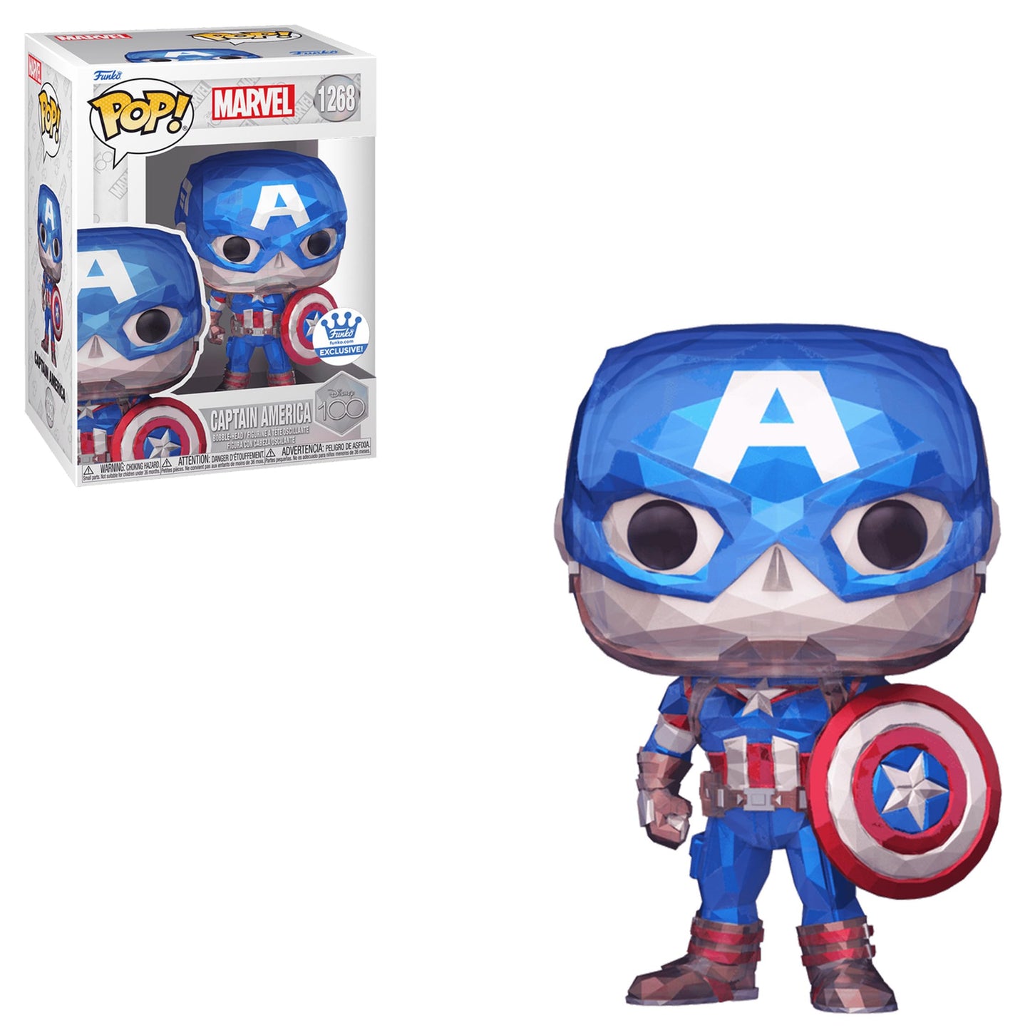 Funko Pop! Marvel: Captain America *Faceted Shop Exclusive