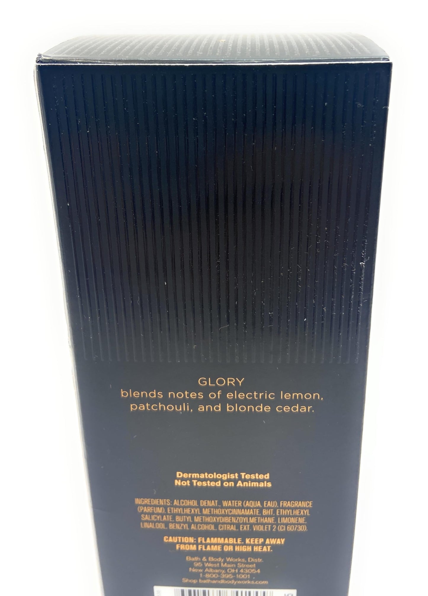 Bath and Body Works Glory Men's Collection Cologne 3.4 Fluid Ounce Spray