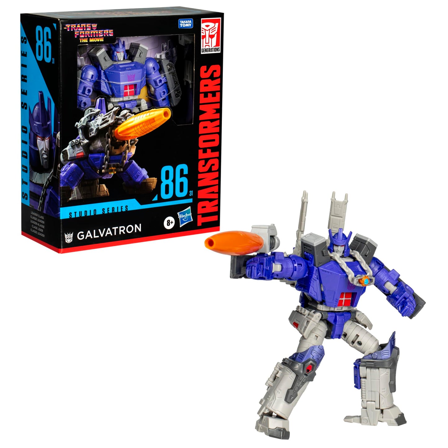 Transformers Toys Studio Series Leader Class The The Movie 86-31 Galvatron, 8.5-inch Converting Action Figure, Ages 8+