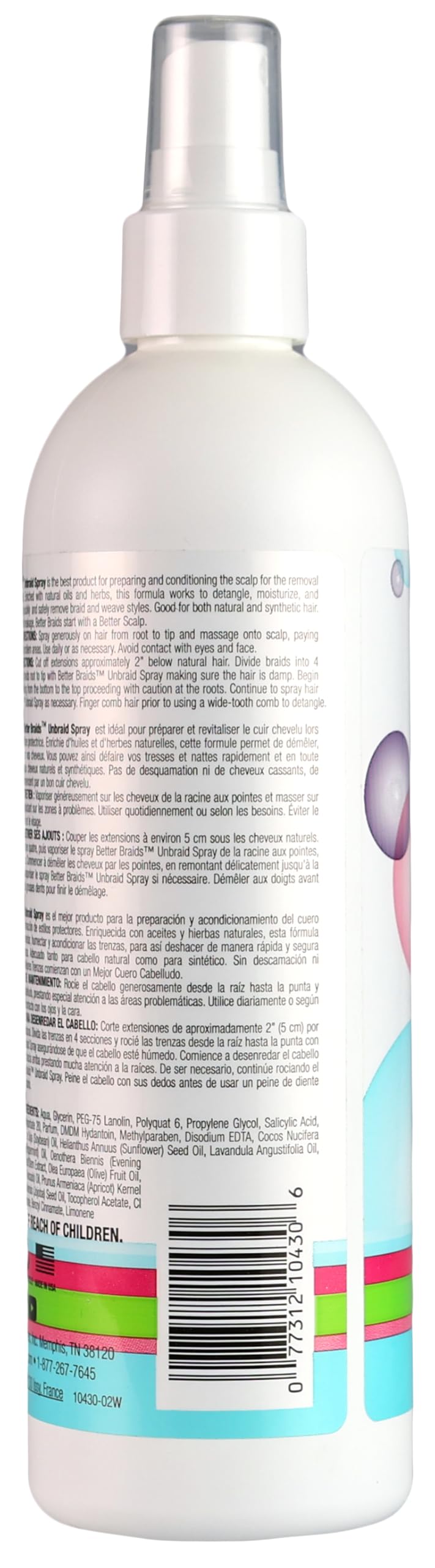 Better Braids Un-Braid Spray (Pack of 2)