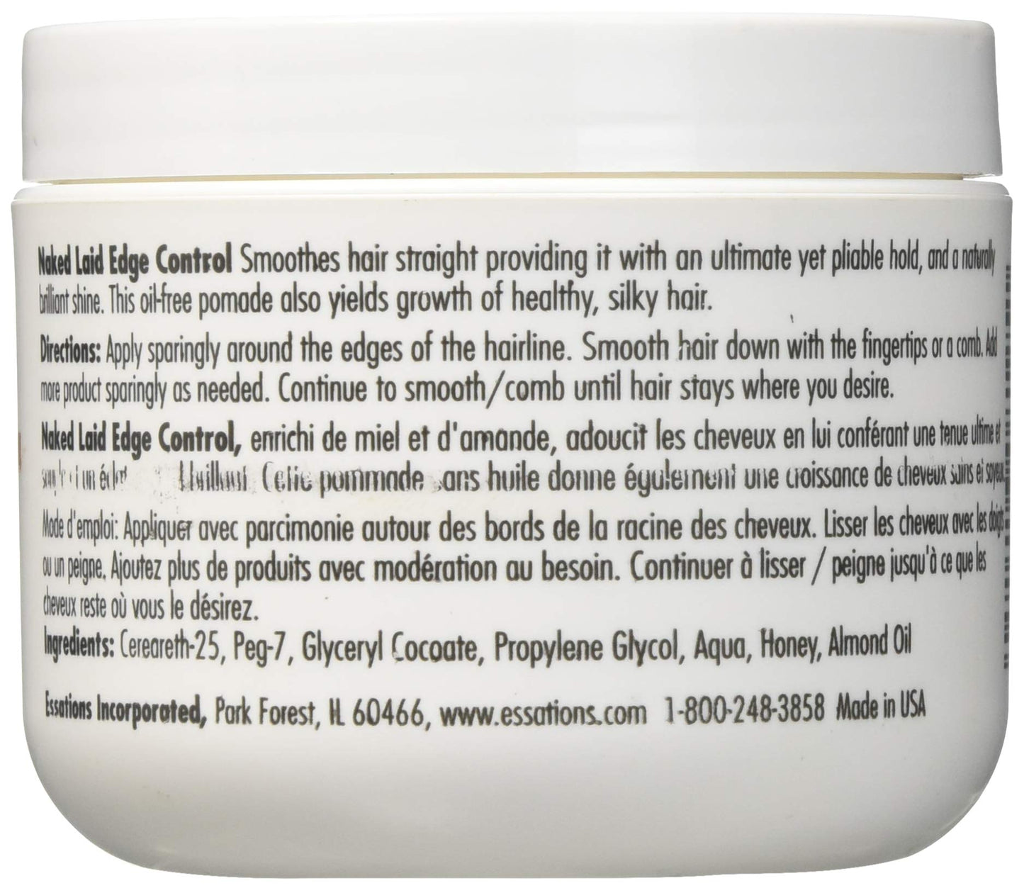 Naked by Essations Laid Edge Control, 4 Ounce
