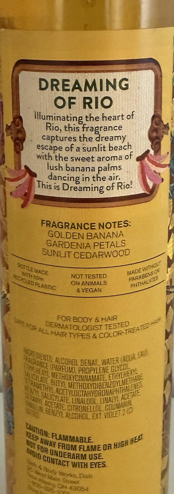 Bath & Body Works Dreaming Of Rio Fine Fragrance Mist 8 Ounces