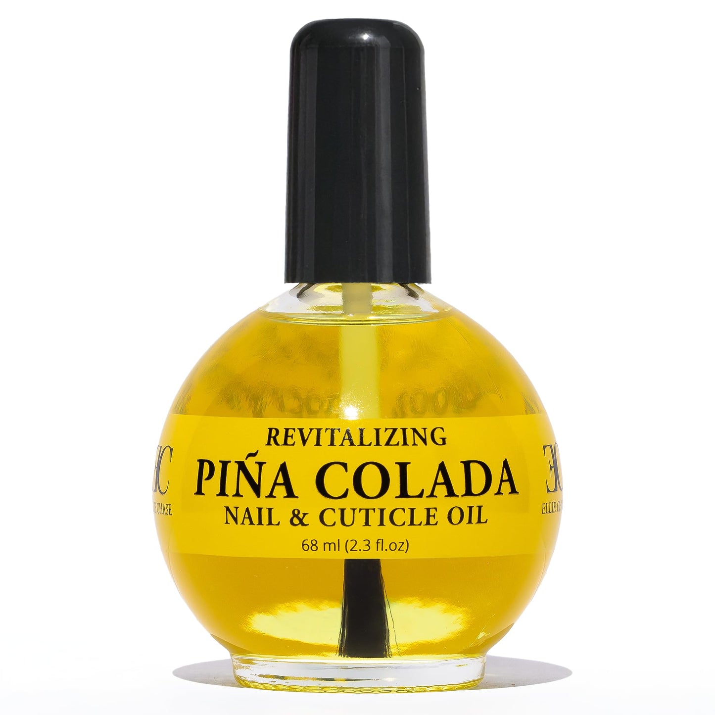 ELLIE CHASE Moisturizing Cuticle & Nail Care Oil 2.3 Fl Oz - Pina Colada Scented - Infused with Jojoba Oil, Aloe, Vitamin E - Nail & Cuticle