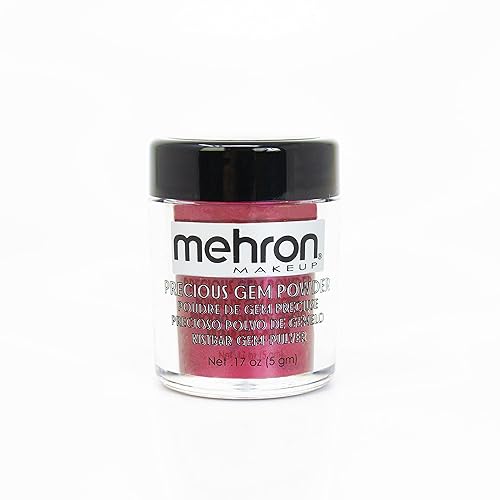Mehron Makeup Precious Gem Loose Pigment Shimmering Eye Powder (.17oz) (Garnet)