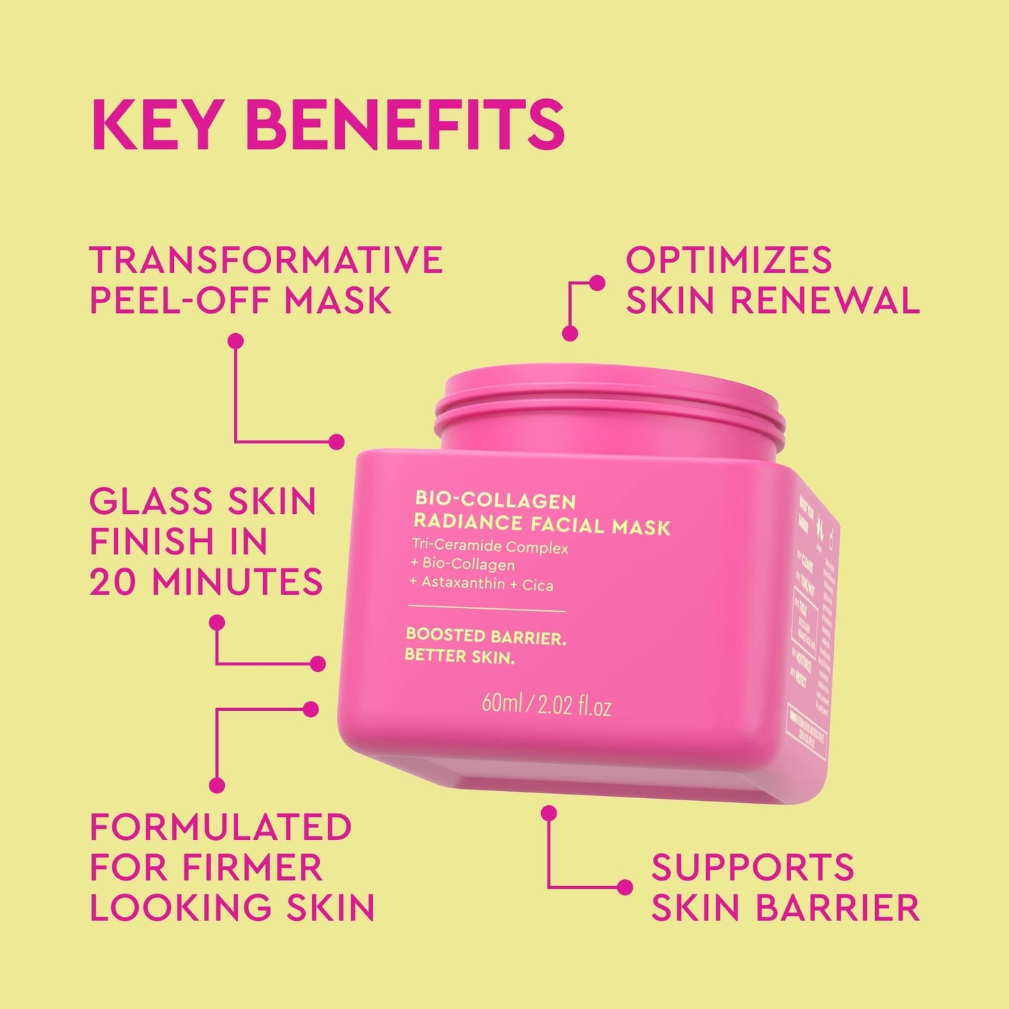 BYOMA Bio-Collagen Radiance Facial Mask - Transformative Liquid Sheet Mask for Glass Skin - Instant Radiance, Visibly Improved Elasticity, Reduces Beauty and Personal Care BYOMA