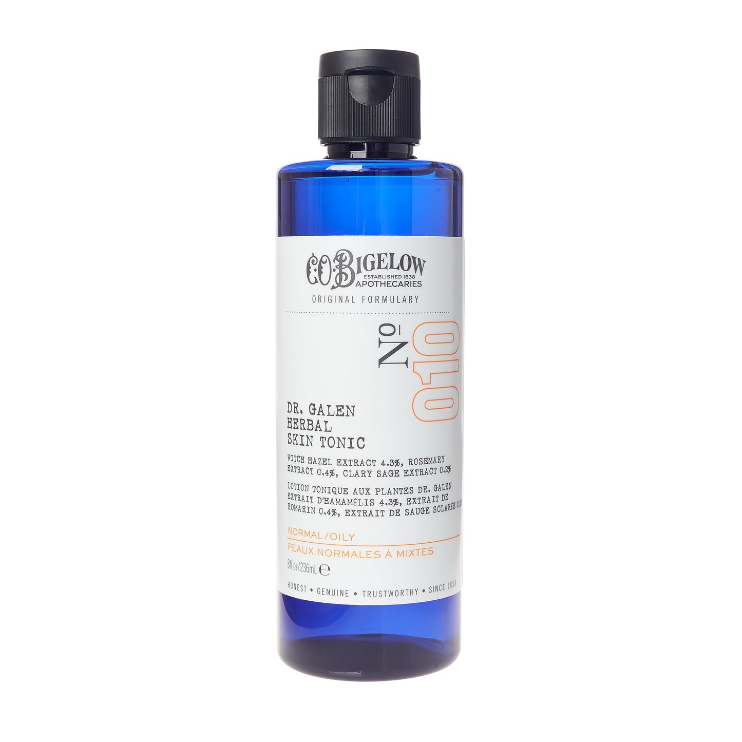 C.O. Bigelow Face Care Collection, Dr. Galen Herbal Skin Tonic, Facial Toner with Witch Hazel, Salicylic Acid, Rosemary, Tonic for Oily Skin, Toner