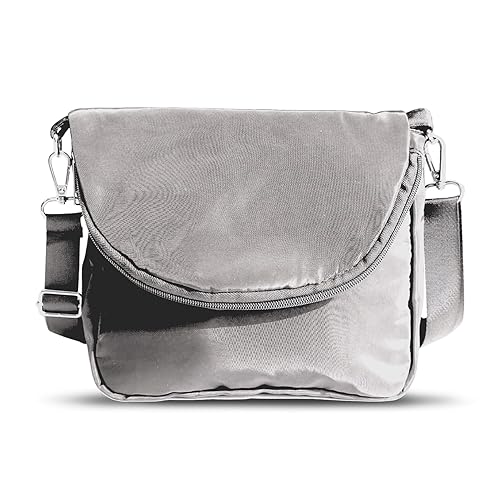 Bijoux Terner Microfiber Crossbody Bag for Women Lightweight Travel Purse, Small Shoulder Bag with Adjustable Strap, Stylish Black Handbag for Daily…