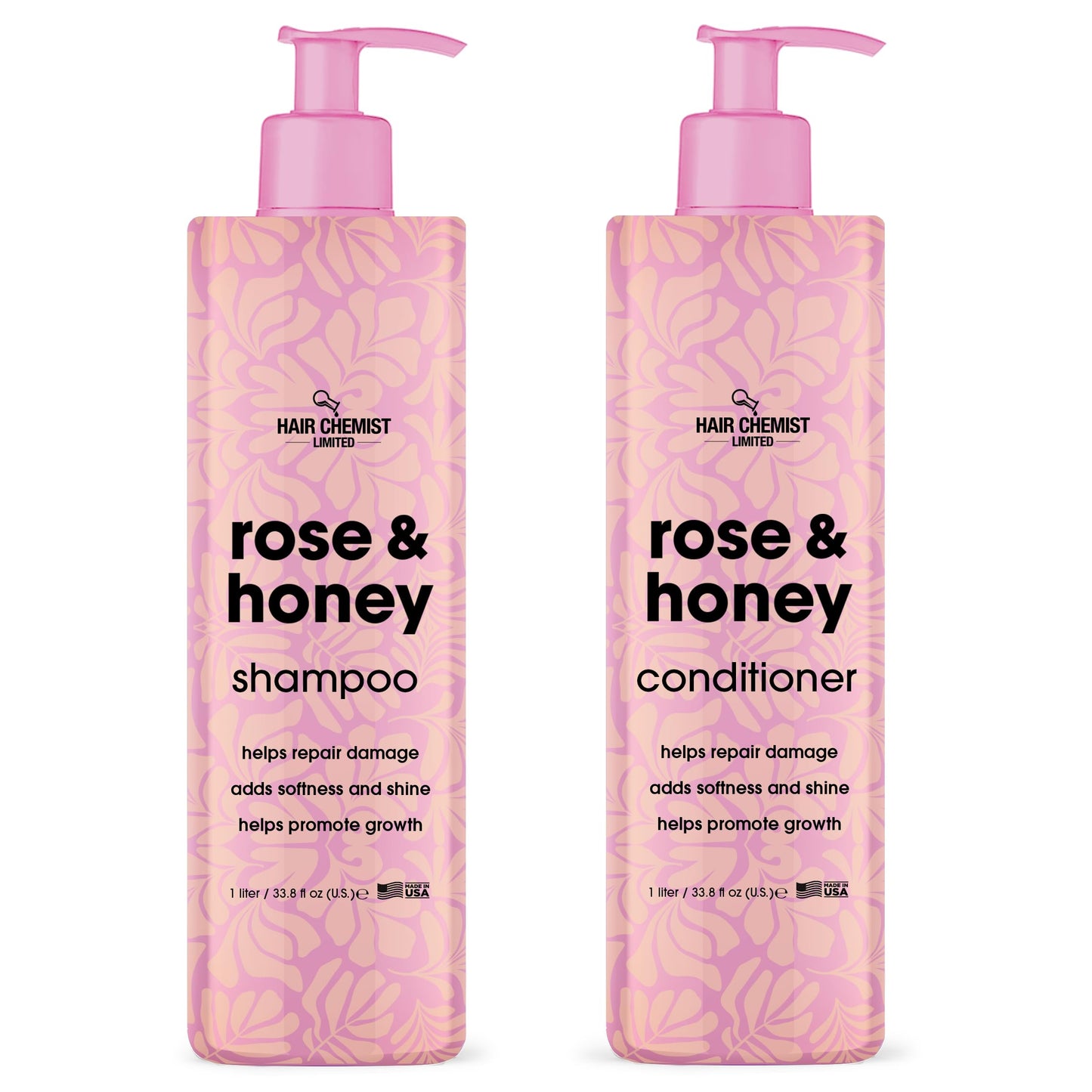 Hair Chemist Rose & Honey Shampoo 33.8 Ounce & Conditioner 33.8 Ounce 2-PC Set