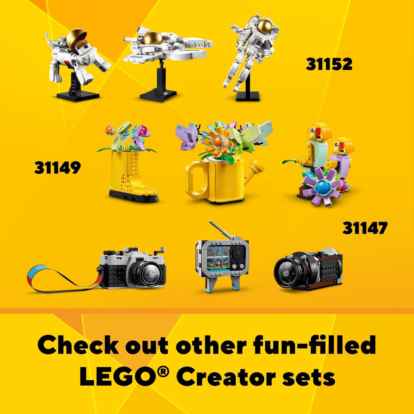 LEGO Creator 3 in 1 Retro Roller Skate 31148, Transforms to Mini Skateboard or Boom Box, Fun Building Toy Gift for Kids Ages 8+