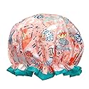 allydrew Reusable Women's Waterproof Shower Caps for Long Hair, Desert Fun