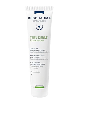 ISIS Pharma TEEN DERM K CONCENTRATE active serum 30ml for Oily skin with imperfections, Treat severe to serious acne